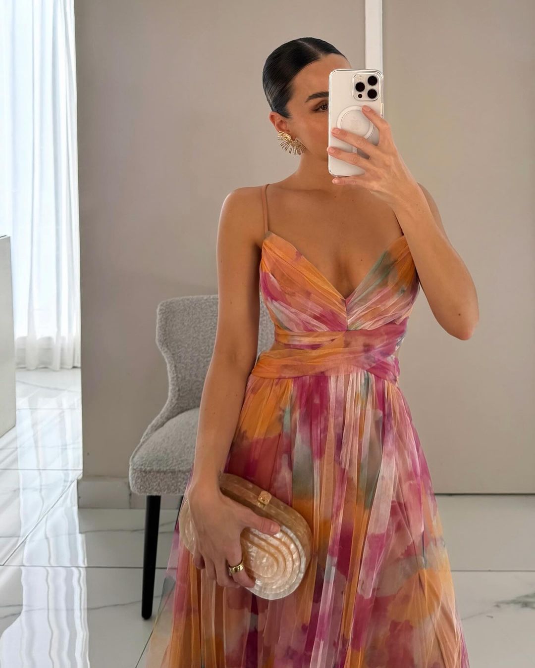 Kamila - Czarujące maxikleid z kwiatowym nadrukiem