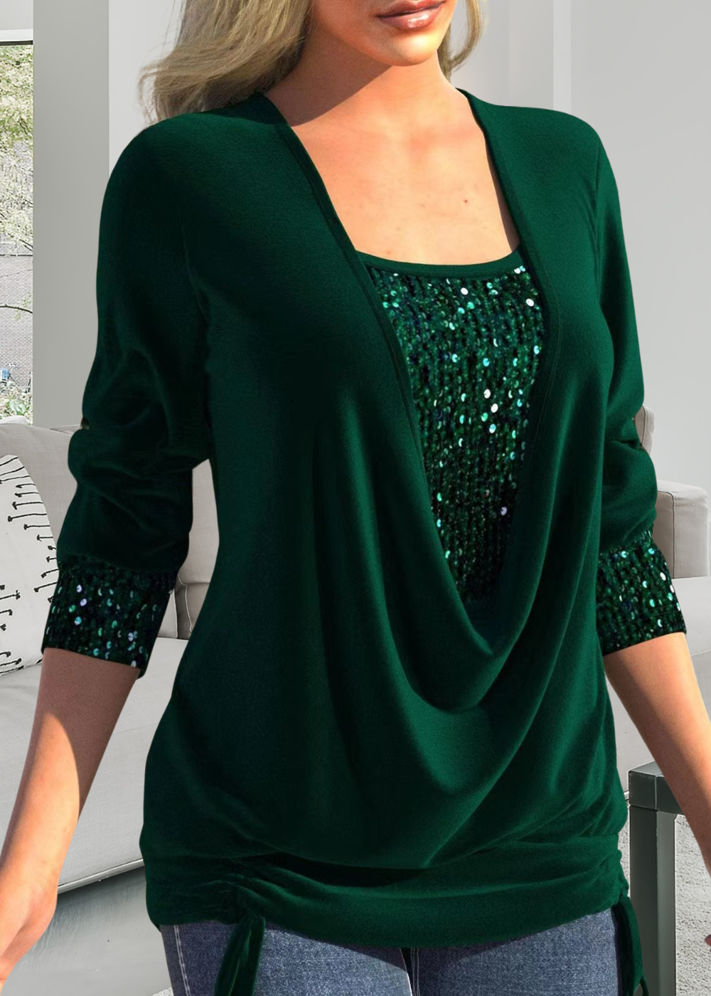Liora - Elegancki Top w Dwu Częściach