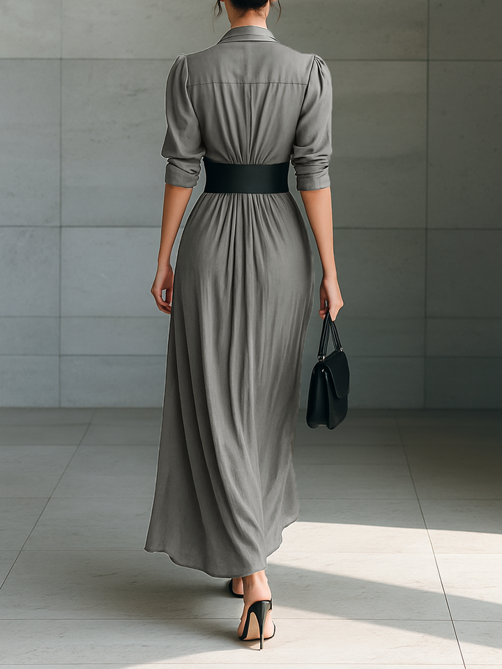 Klára – Elegancka sukienka koszulowa