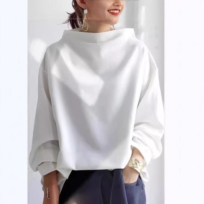Clara - Elegancka Bluzka z Dekoltem Bateau