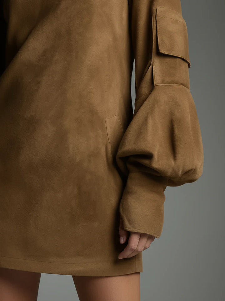 Adéla – Zamszowa mini sukienka
