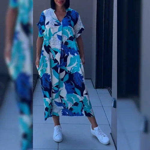 Malwina – Elegancka Sukienka Kwiatowa - Sukienka, Która Sprawi, Że Będziesz Promienieć!